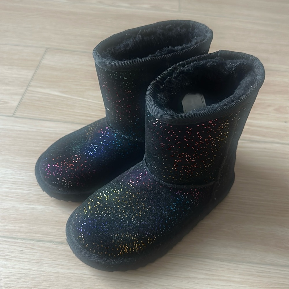 UGG Black Shimmer Boot Size 12T